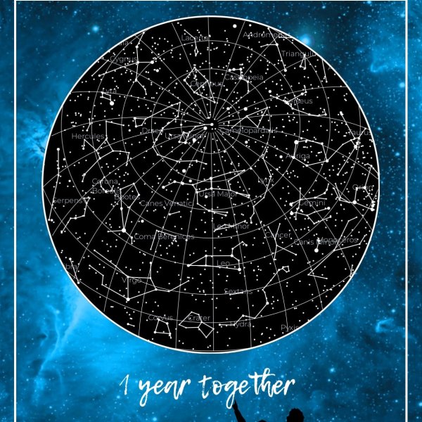 Плакат звездное небо