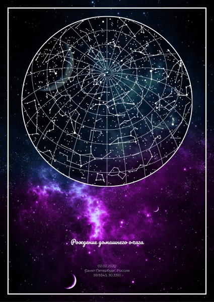 Звездная карта подарок