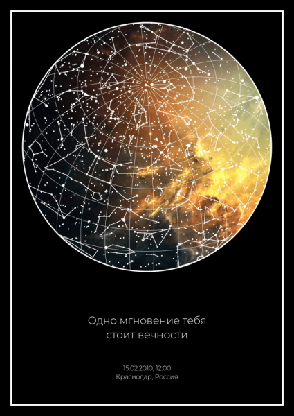 Постер звездное небо