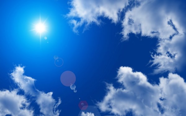 Небо солнце облака