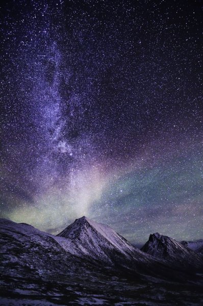 Горы ночь звезды