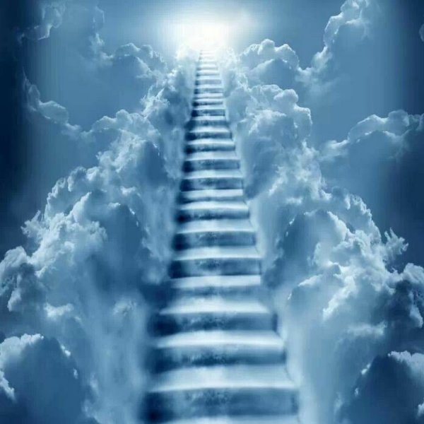 Человек на лестнице в небо