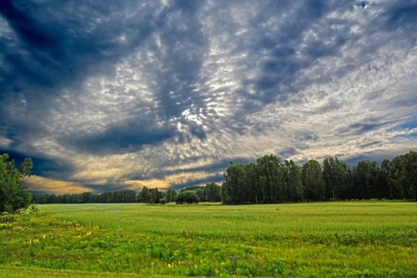 Красивое небо в Сибири