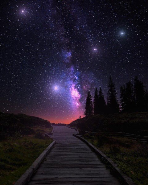 Природа ночью