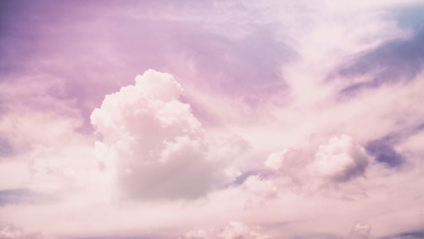 Нежно розовый закат