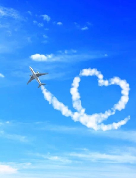 Сердце в небе самолет