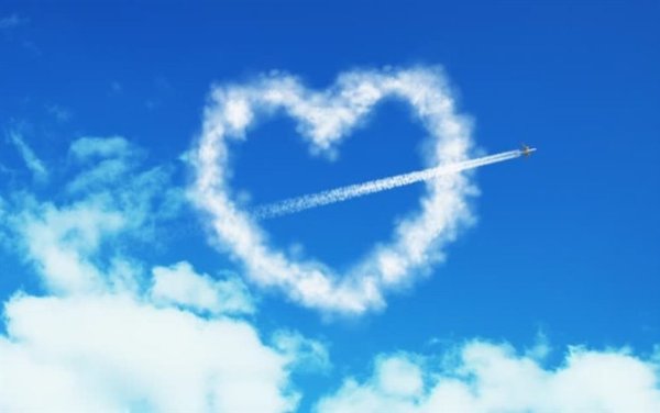 Облако в виде сердца