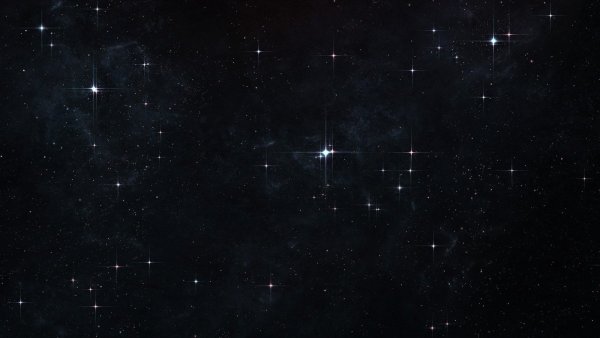 Черное звездное небо 1600 900