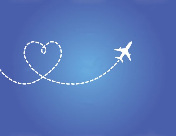 Сердце в небе самолет