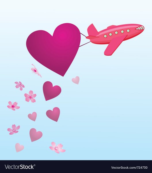 Самолеты красивые сердце