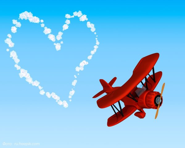 Небо в виде сердца