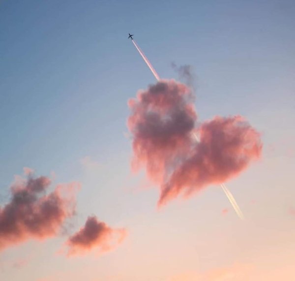 Сердце в небе самолет