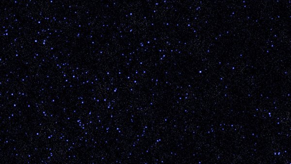 Черное небо со звездами