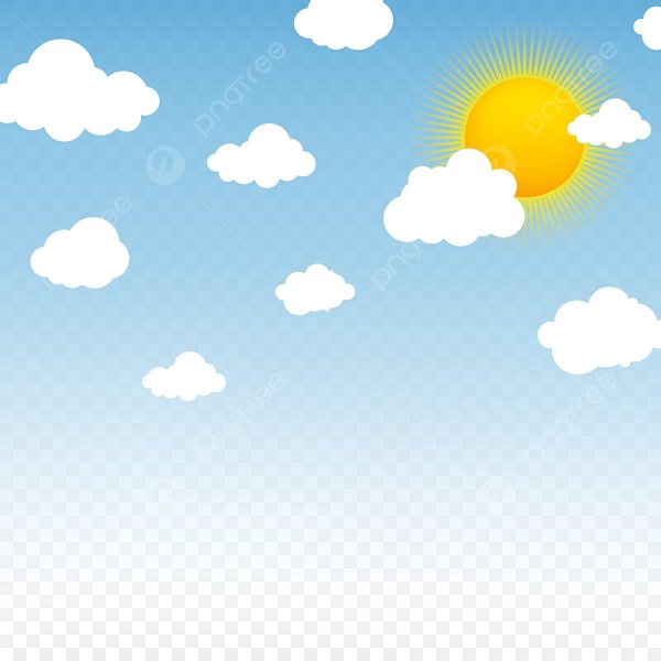 Небо с облаками для детей