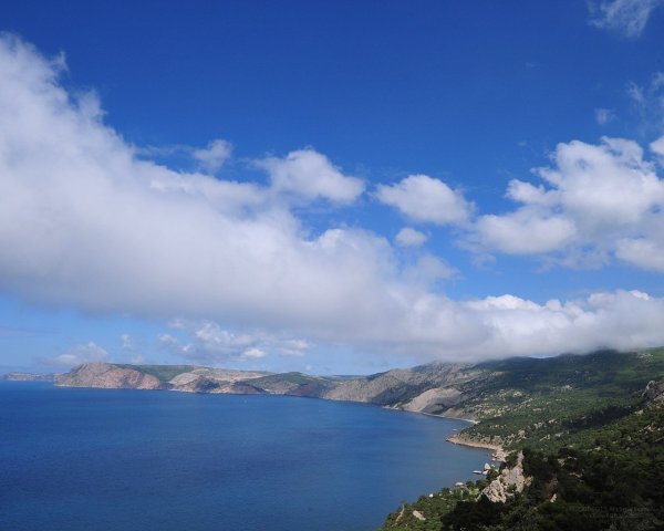 Вид на море с горы