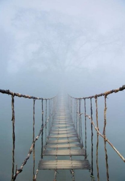 Гора ай-Петри в Крыму подвесной мост