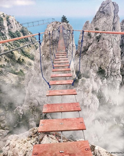 Веревочная лестница из труб ПВХ