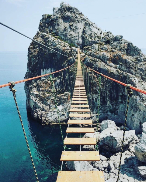 Подвесной мост ай Петри