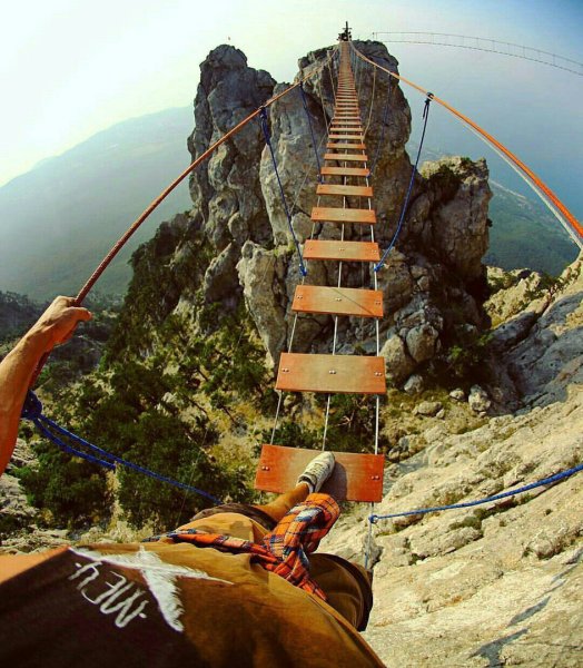 Подвесной мост ай Петри