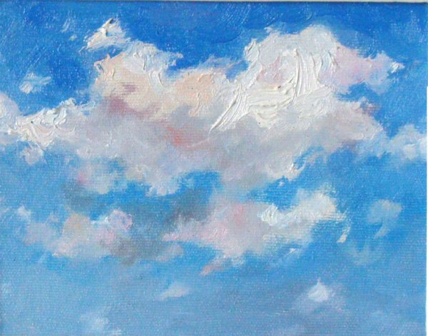 Небо гуашью