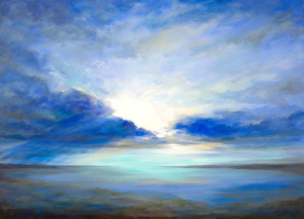 Небо масляными красками