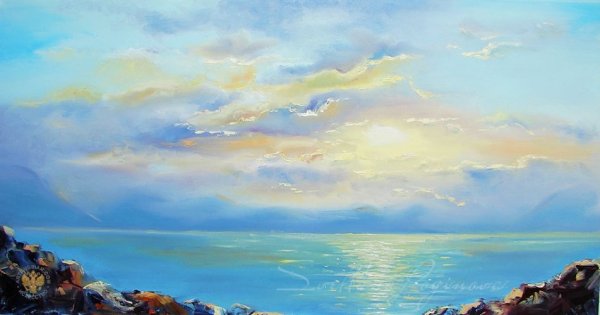 Море картины маслом Щербак Светлана