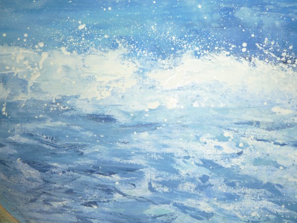 Голубое небо живопись