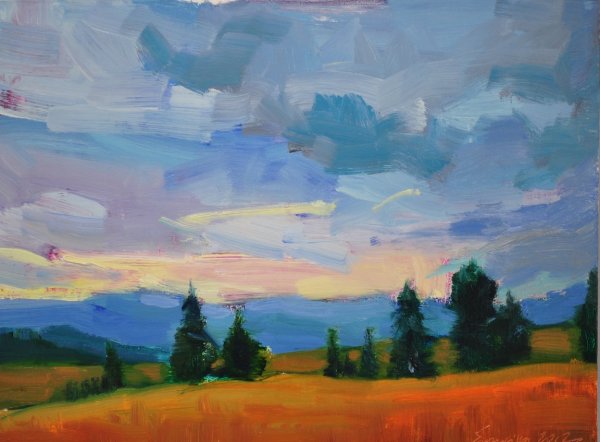 Воздушная перспектива в пейзаже