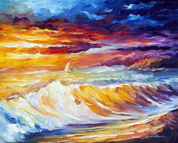 Художник Леонид Афремов море солнце