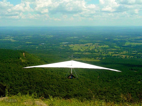 Дельтаплан в небе