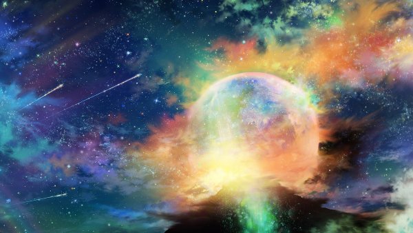 Звездное небо космос планеты