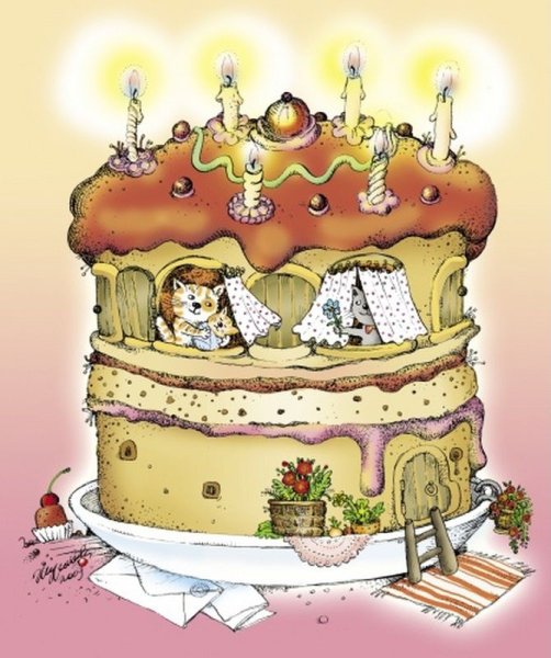 Тортики в фэнтези стиле