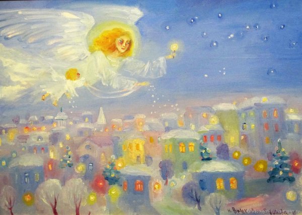 Пейзаж с воздушными шарами