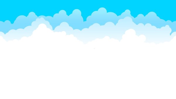 Облако на белом фоне