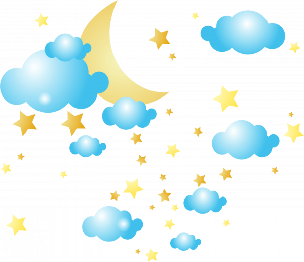 Облака детские на прозрачном фоне