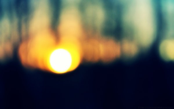 Боке солнце