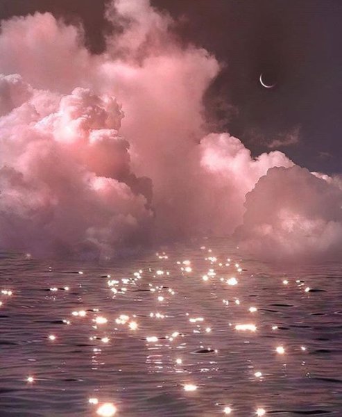 Розовое небо Эстетика