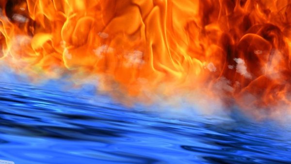 Огонь и вода обои
