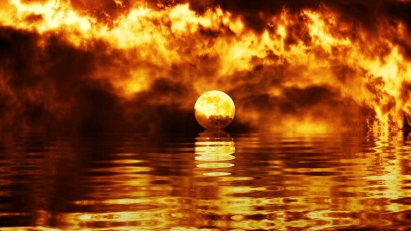 Огонь и вода в живописи