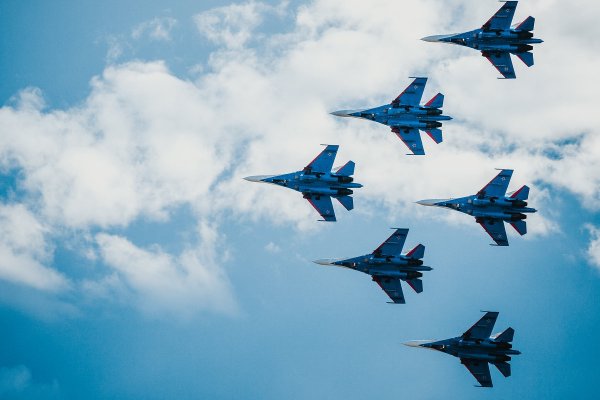 Русские самолеты в небе