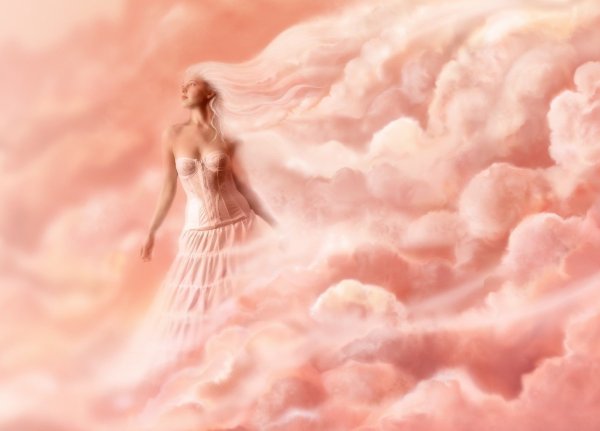 Девушка в облаках