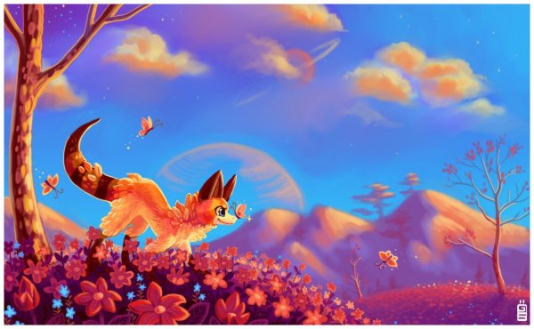 Лиса на облаке