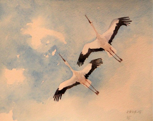Журавли улетают