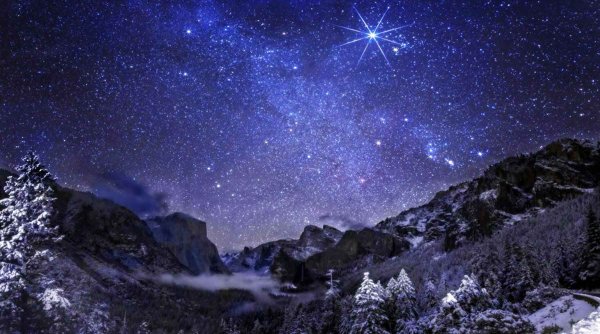 Зимнее звездное небо