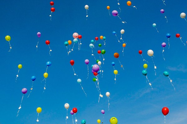 Воздушные шары улетают