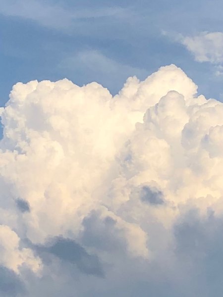 Голубое небо с облаками