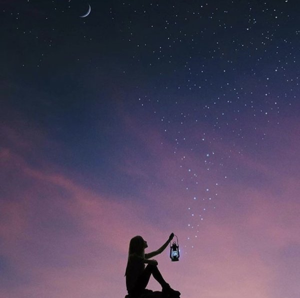 Звездное небо аниме