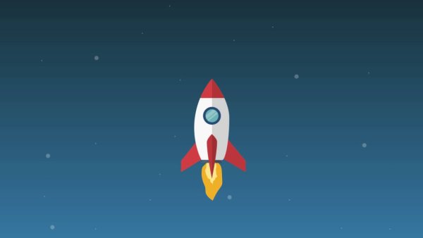 Анимированная ракета