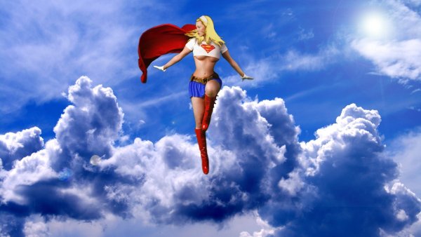 Девушка в полете