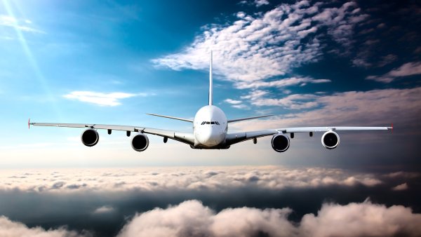 Боинг 747 в воздухе